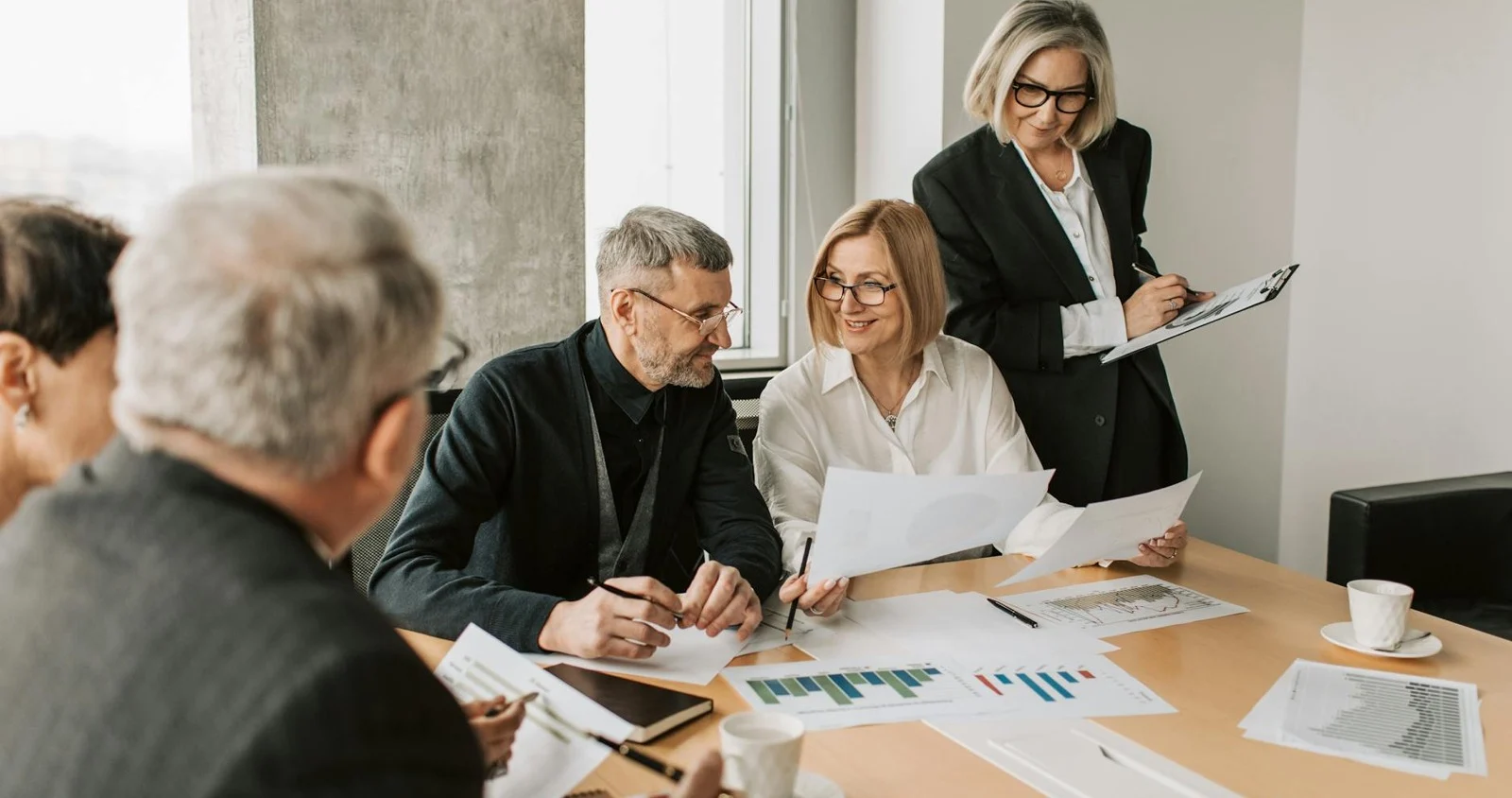 Group working at a table